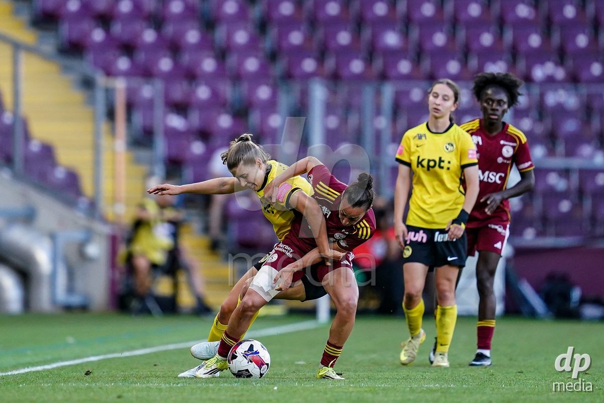 GENEVA, SWITZERLAND - MAY 29: During the AXA Women's Super League match between Servette FC Chenois Feminin and BSC YB Frauen at Stade de Geneve on May 29, 2026 in Geneva, Switzerland.