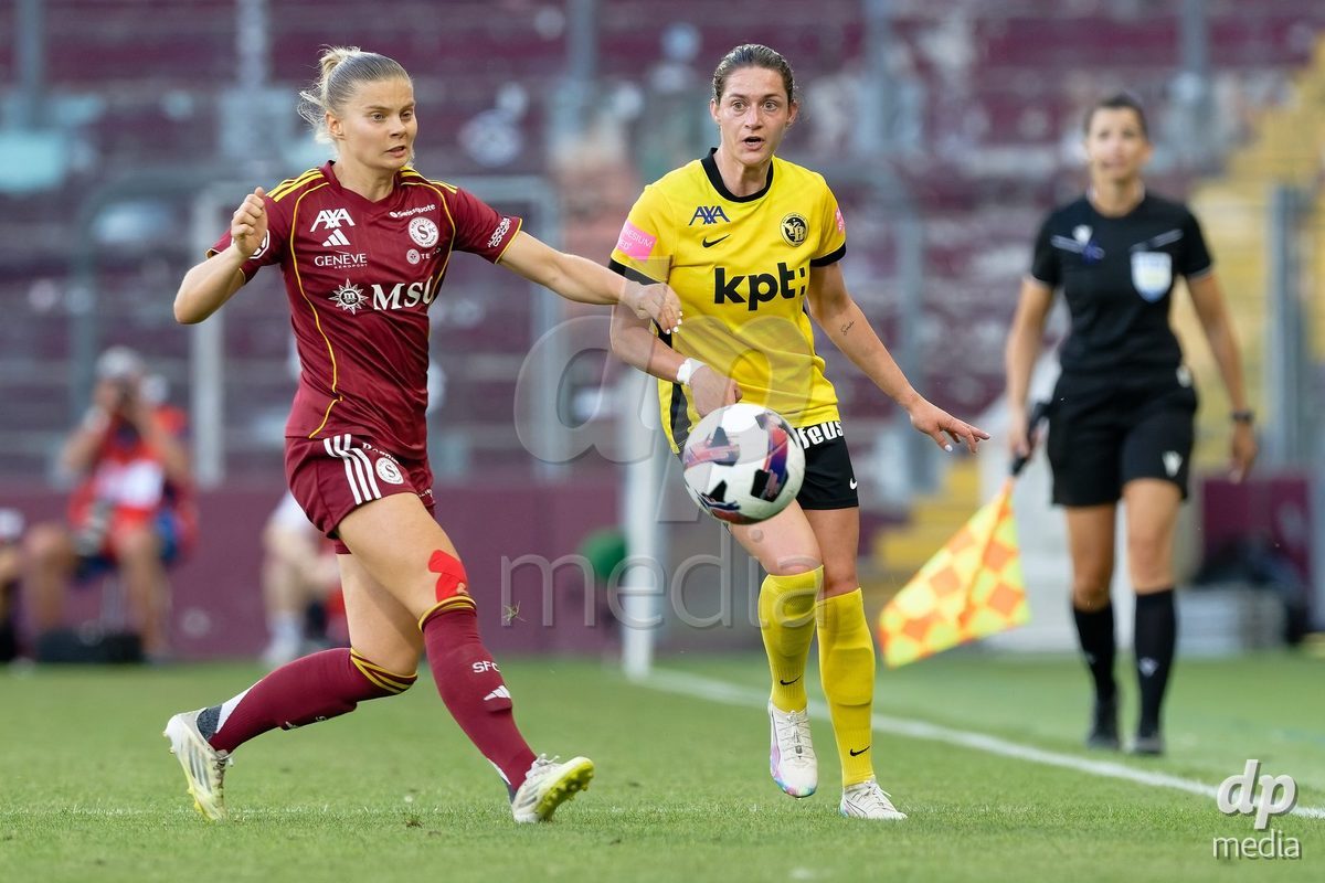 Geneva, Switzerland - May 29 : during the AWSL Final Second Leg match between Servette FC Chenois Feminin  and BSC YB Frauen  at Stade de Geneve on May 29 , 2026 in Geneva, Switzerland.