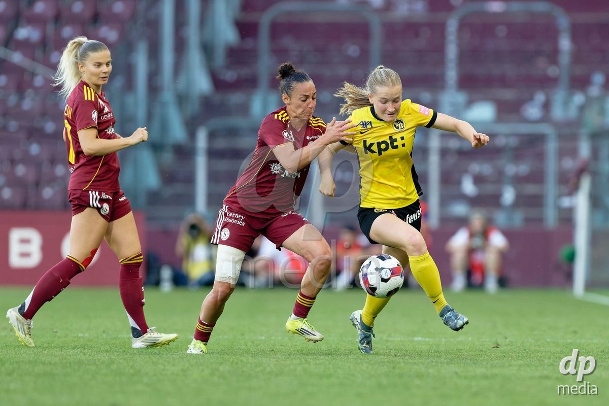 Geneva, Switzerland - May 29 : during the AWSL Final Second Leg match between Servette FC Chenois Feminin  and BSC YB Frauen  at Stade de Geneve on May 29 , 2026 in Geneva, Switzerland.