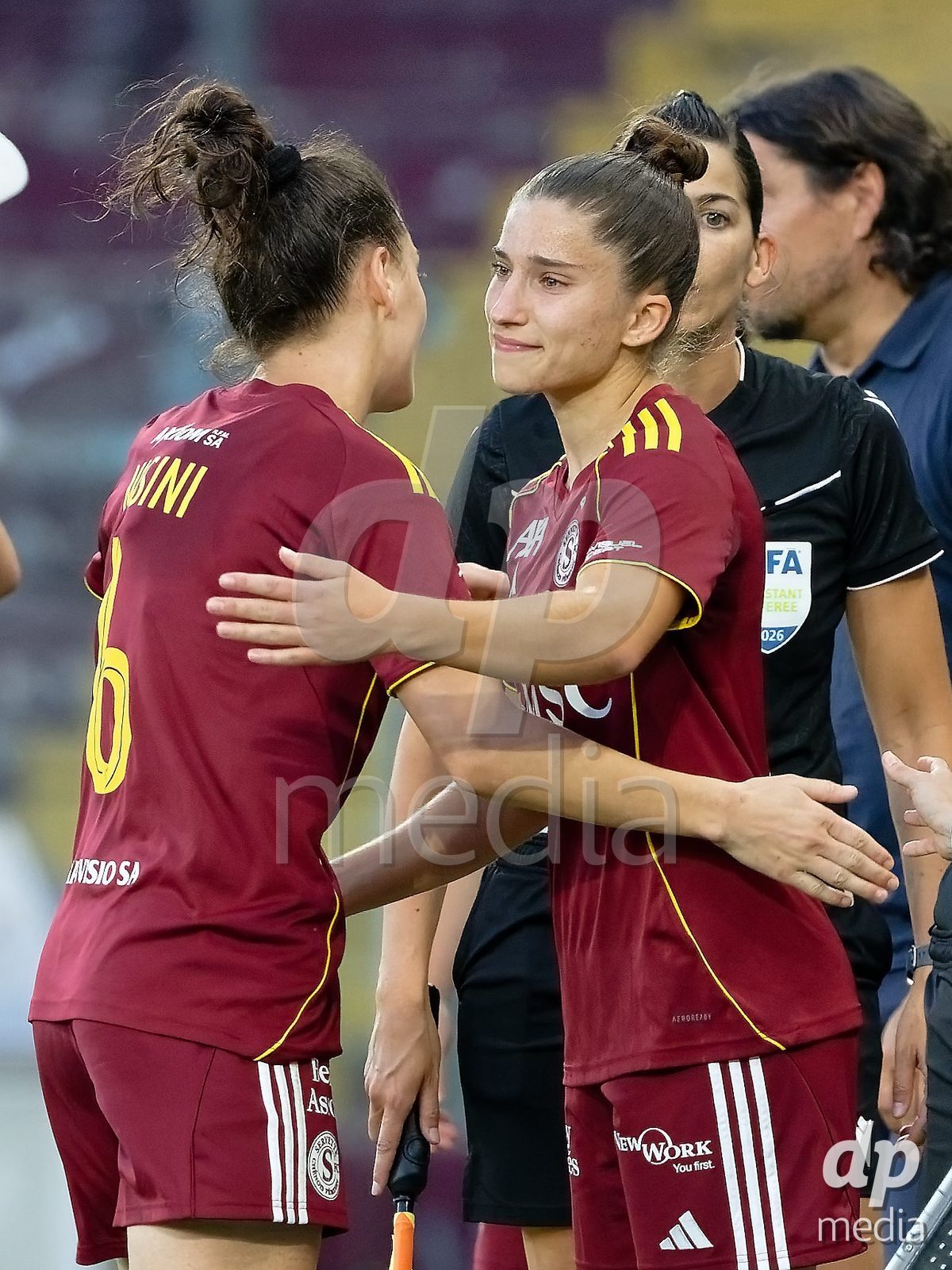 Geneva, Switzerland - May 29 : during the AWSL Final Second Leg match between Servette FC Chenois Feminin  and BSC YB Frauen  at Stade de Geneve on May 29 , 2026 in Geneva, Switzerland.