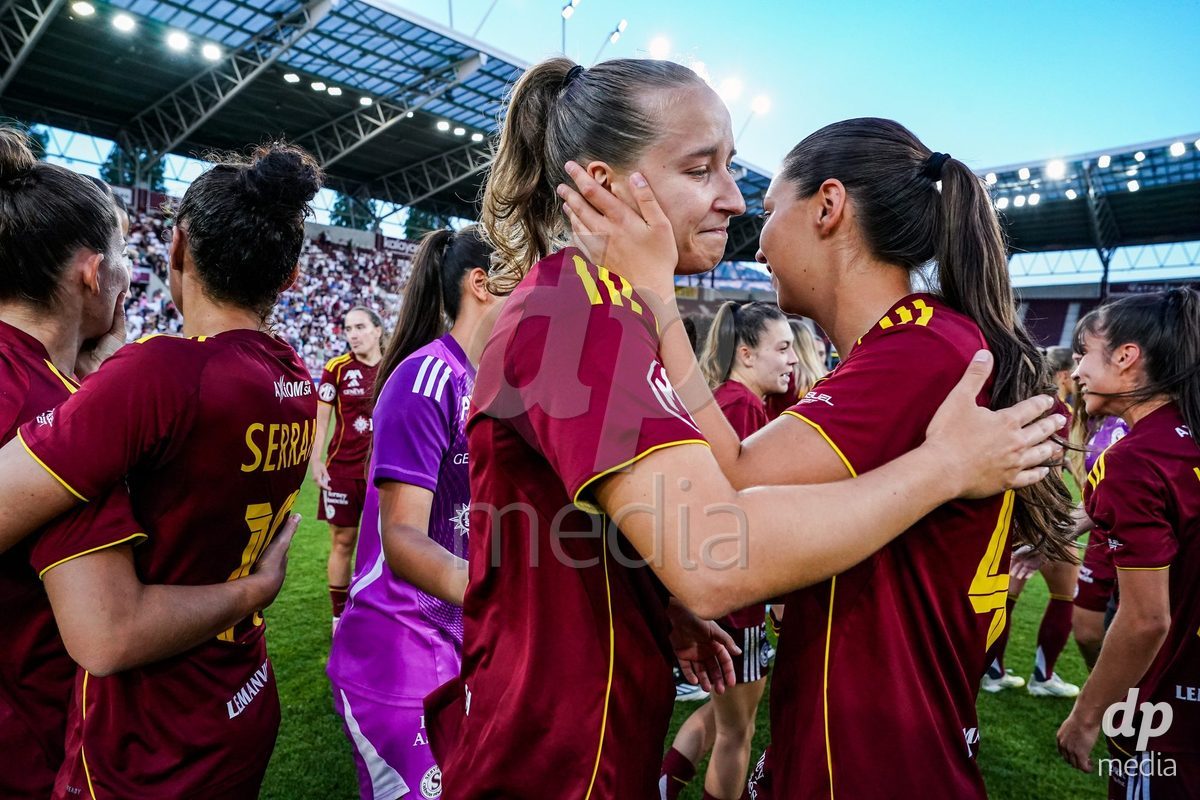GENEVA, SWITZERLAND - MAY 29: Celebration of team Servette after winning the Final of the AXA Women's Super League match between Servette FC Chenois Feminin and BSC YB Frauen at Stade de Geneve on May 29, 2026 in Geneva, Switzerland.