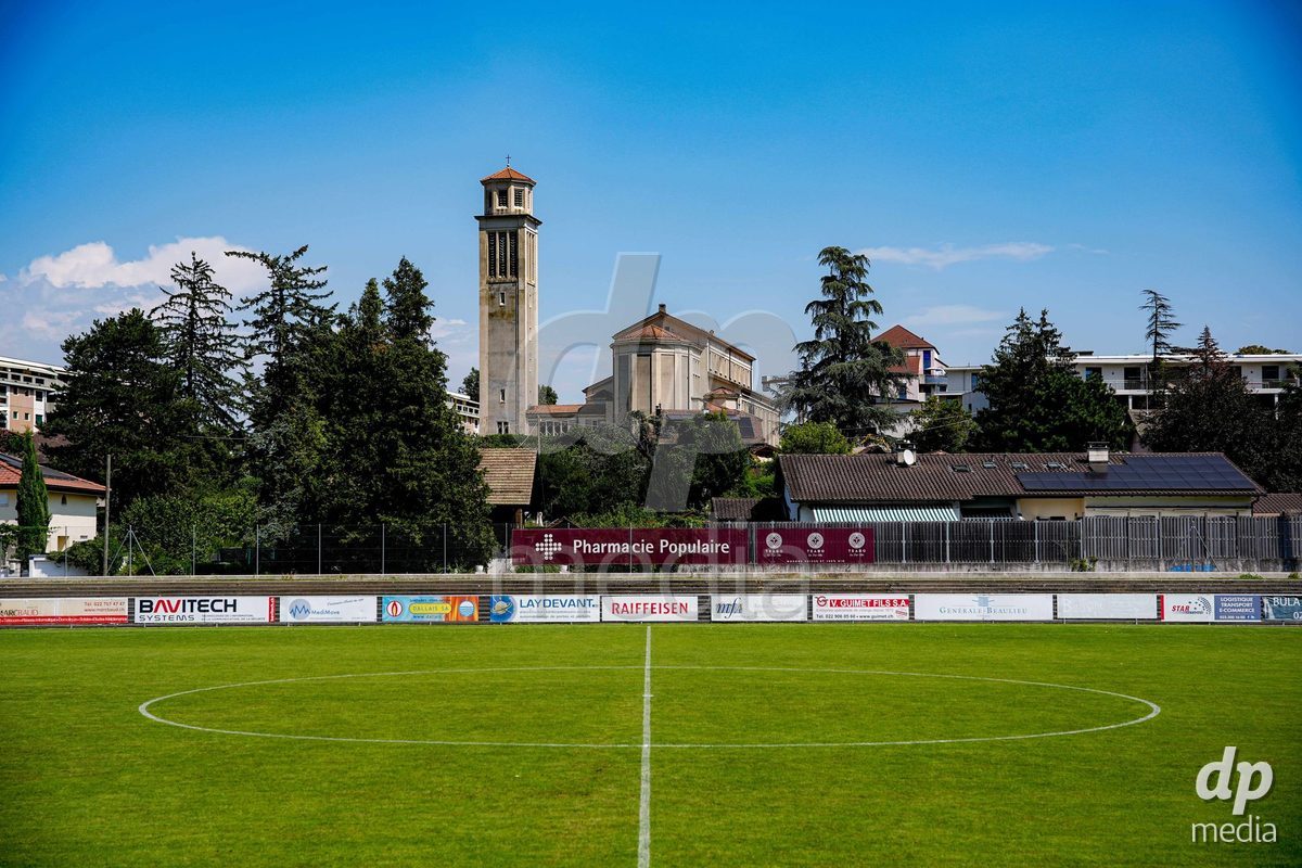 Switzerland: AXA Womens Super League 2026/27, Servette FC Chenois Feminin vs FC Aarau Frauen - Stade des Trois-Chene, Chene-Bourg: Panoramic view of Stade des Trois-Chene