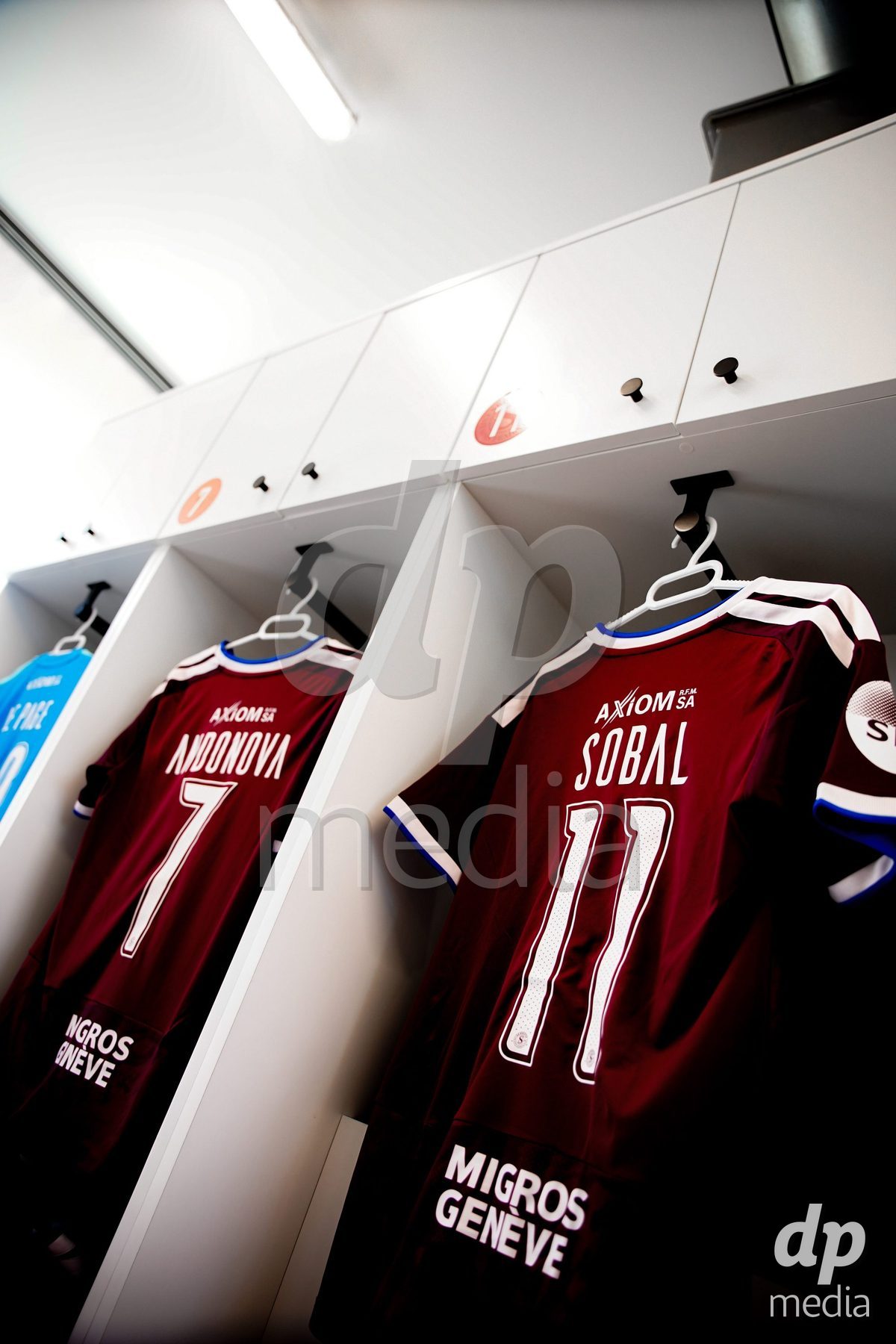 Switzerland: AXA Womens Super League 2026/27, Servette FC Chenois Feminin vs FC Aarau Frauen - Stade des Trois-Chene, Chene-Bourg: Servette FC Chenois Feminin locker room