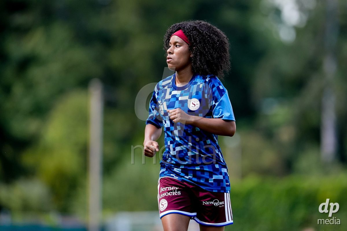 Switzerland: AXA Womens Super League 2026/27, Servette FC Chenois Feminin vs FC Aarau Frauen - Stade des Trois-Chene, Chene-Bourg: Mickaella Cardia (Mickaëlla Cardia) (Servette FC Chenois Feminin) warming up