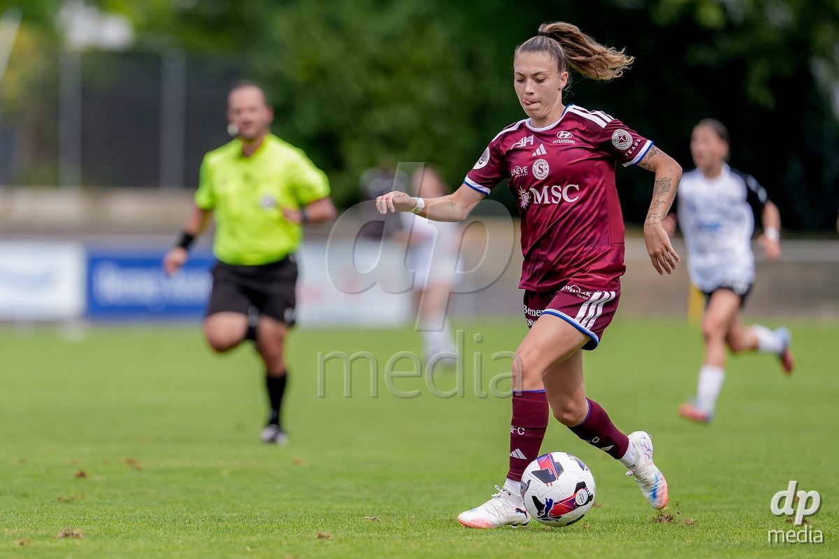 Switzerland: AXA Womens Super League 2026/27, Servette FC Chenois Feminin vs FC Aarau Frauen - Stade des Trois-Chene, Chene-Bourg: Asun Martinez (Asun Martínez) (Servette FC Chenois Feminin) in action.