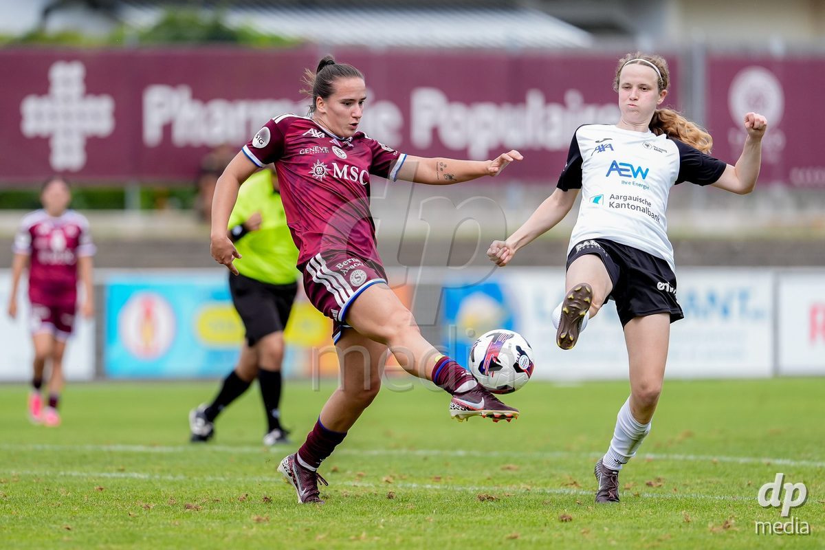 Switzerland: AXA Womens Super League 2026/27, Servette FC Chenois Feminin vs FC Aarau Frauen - Stade des Trois-Chene, Chene-Bourg: Magdalena Sobal (Servette FC Chenois Feminin), left, in action.
