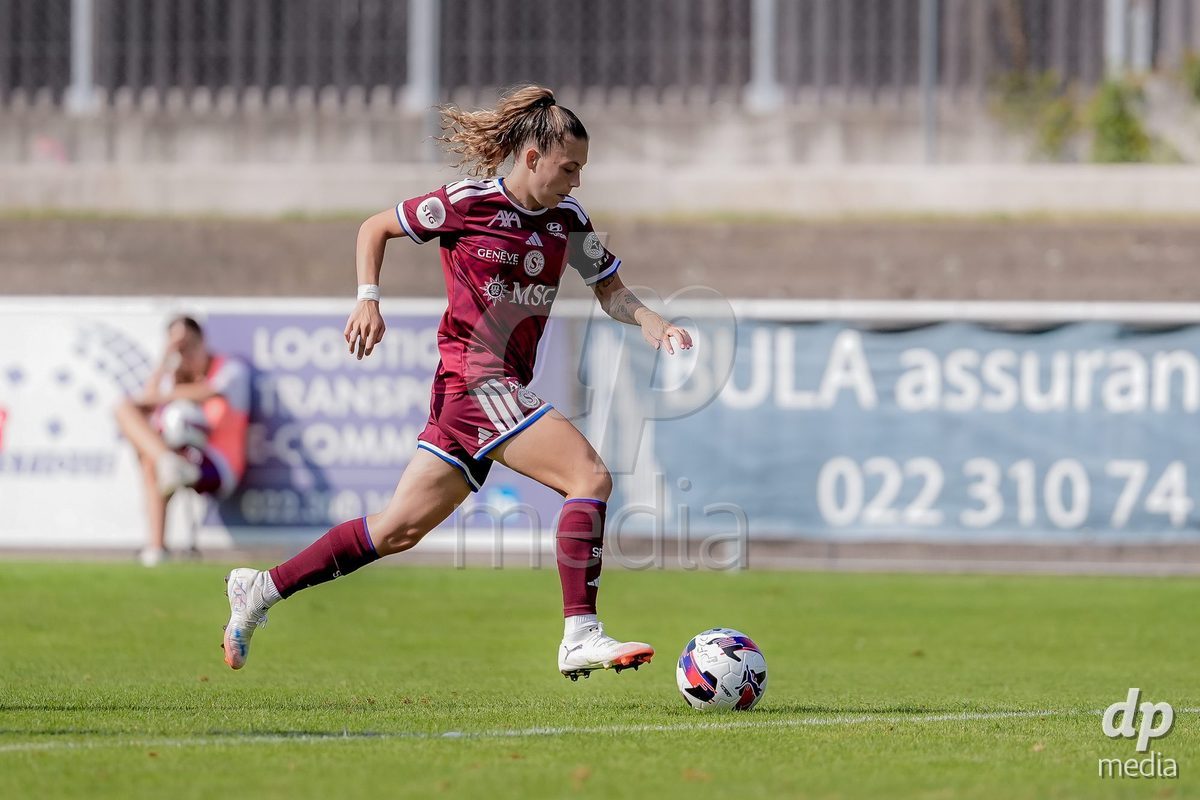 Switzerland: AXA Womens Super League 2026/27, Servette FC Chenois Feminin vs FC Aarau Frauen - Stade des Trois-Chene, Chene-Bourg: Asun Martinez (Asun Martínez) (Servette FC Chenois Feminin) in action.