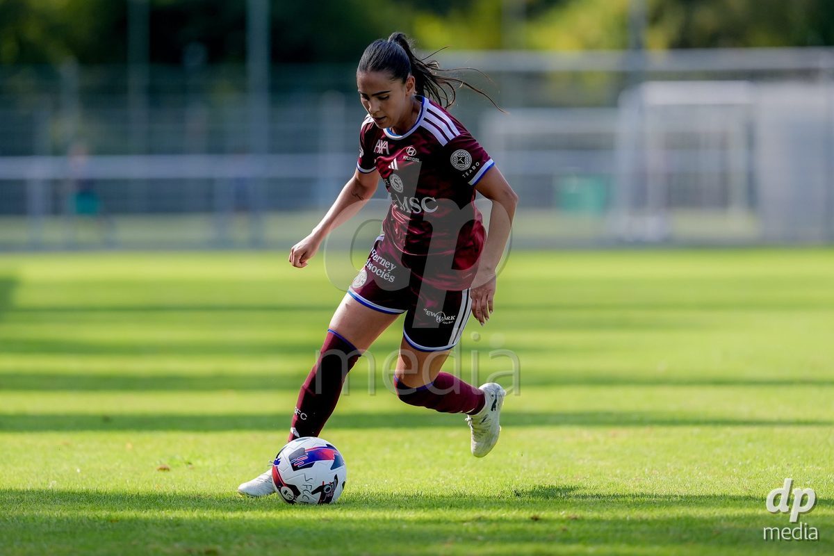 Switzerland: AXA Womens Super League 2026/27, Servette FC Chenois Feminin vs FC Aarau Frauen - Stade des Trois-Chene, Chene-Bourg: Meriame Terchoun (Servette FC Chenois Feminin) in action.