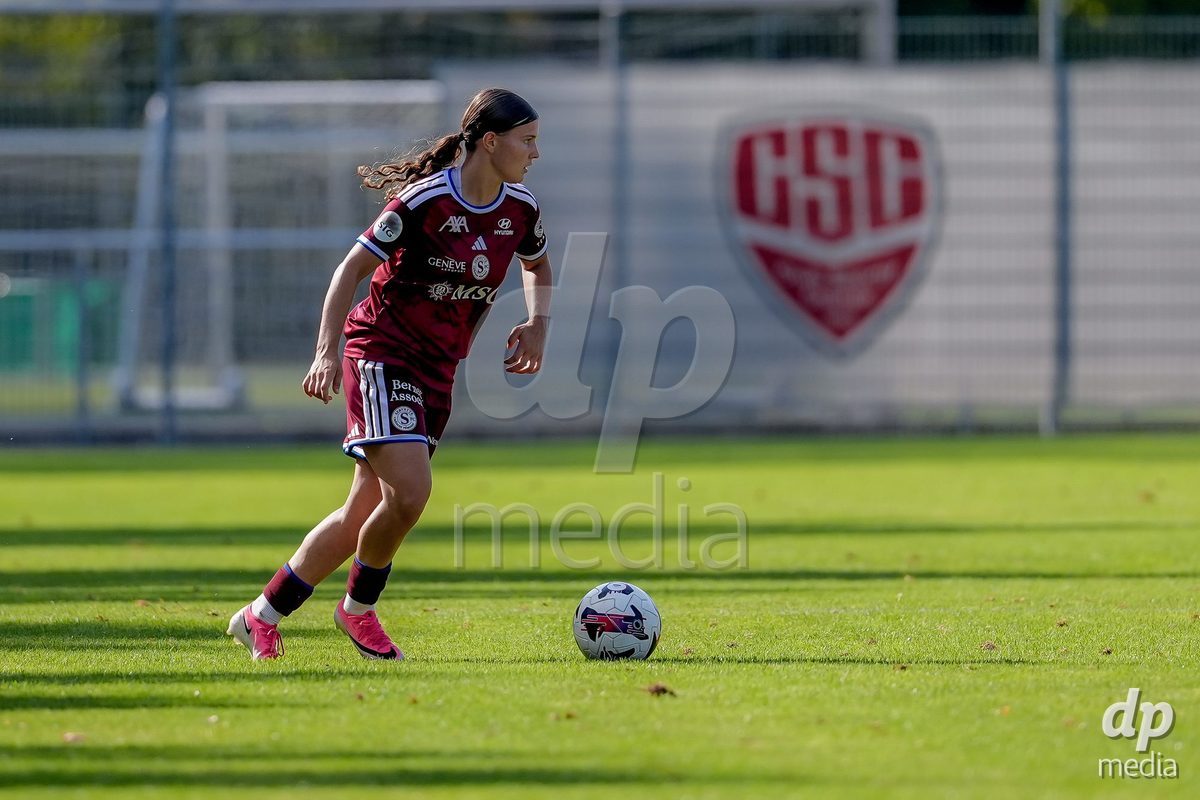 Switzerland: AXA Womens Super League 2026/27, Servette FC Chenois Feminin vs FC Aarau Frauen - Stade des Trois-Chene, Chene-Bourg: Chiara Wallin (Servette FC Chenois Feminin) in action.