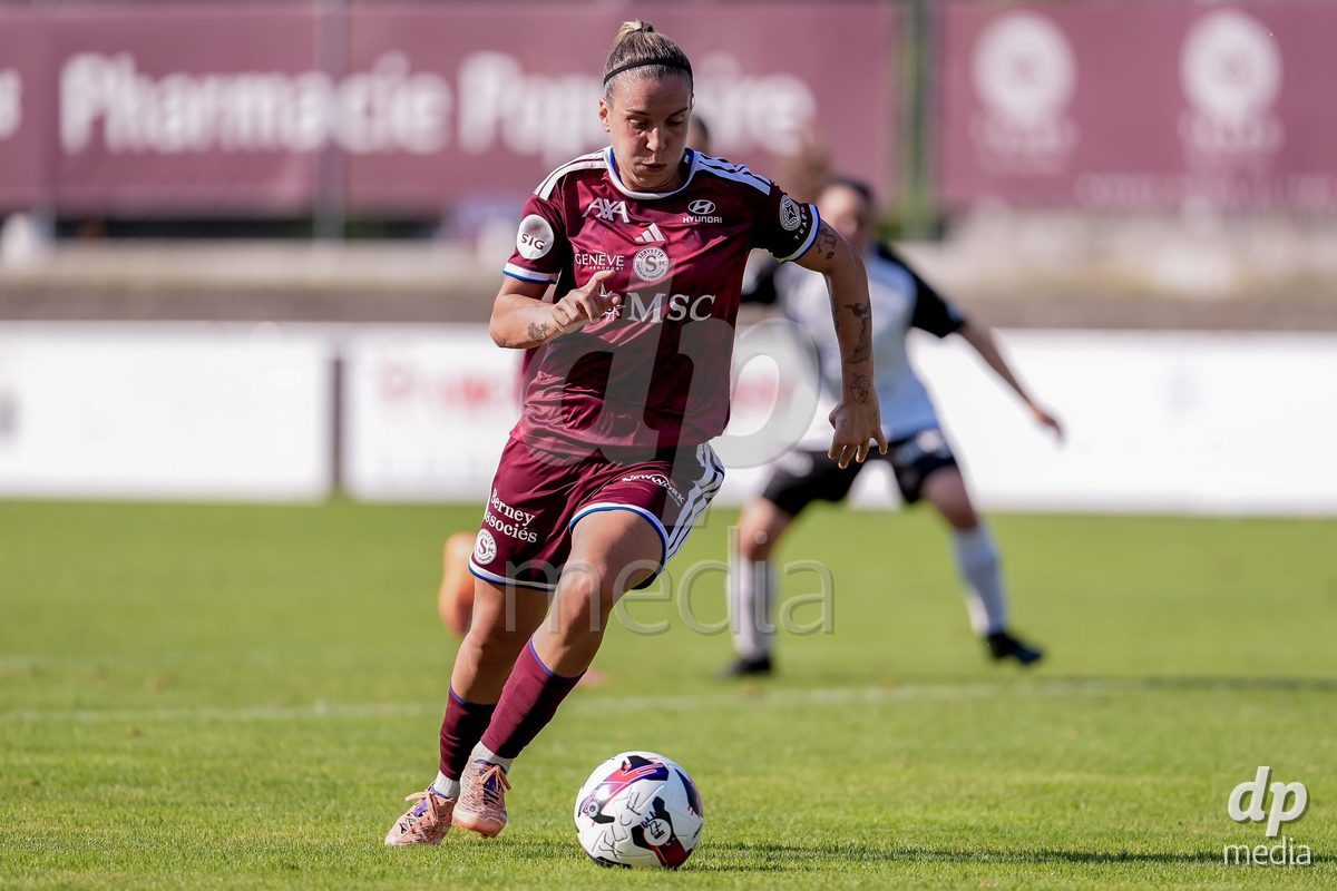 Switzerland: AXA Womens Super League 2026/27, Servette FC Chenois Feminin vs FC Aarau Frauen - Stade des Trois-Chene, Chene-Bourg: Gloria Marinelli (Servette FC Chenois Feminin) in action.