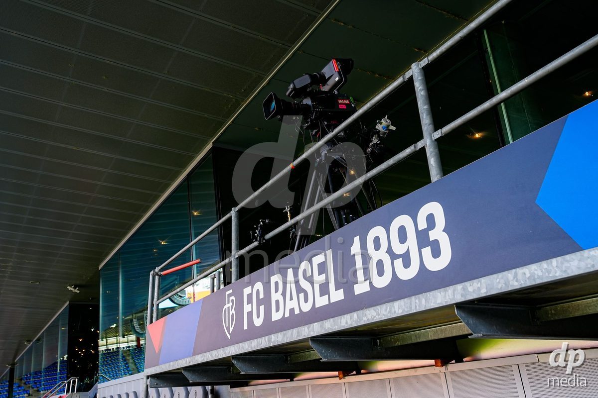 Switzerland: AXA Womens Super League 2026/27, FC Basel 1893 vs BSC YB Frauen - St. Jakob-Park, Basel: TV camera