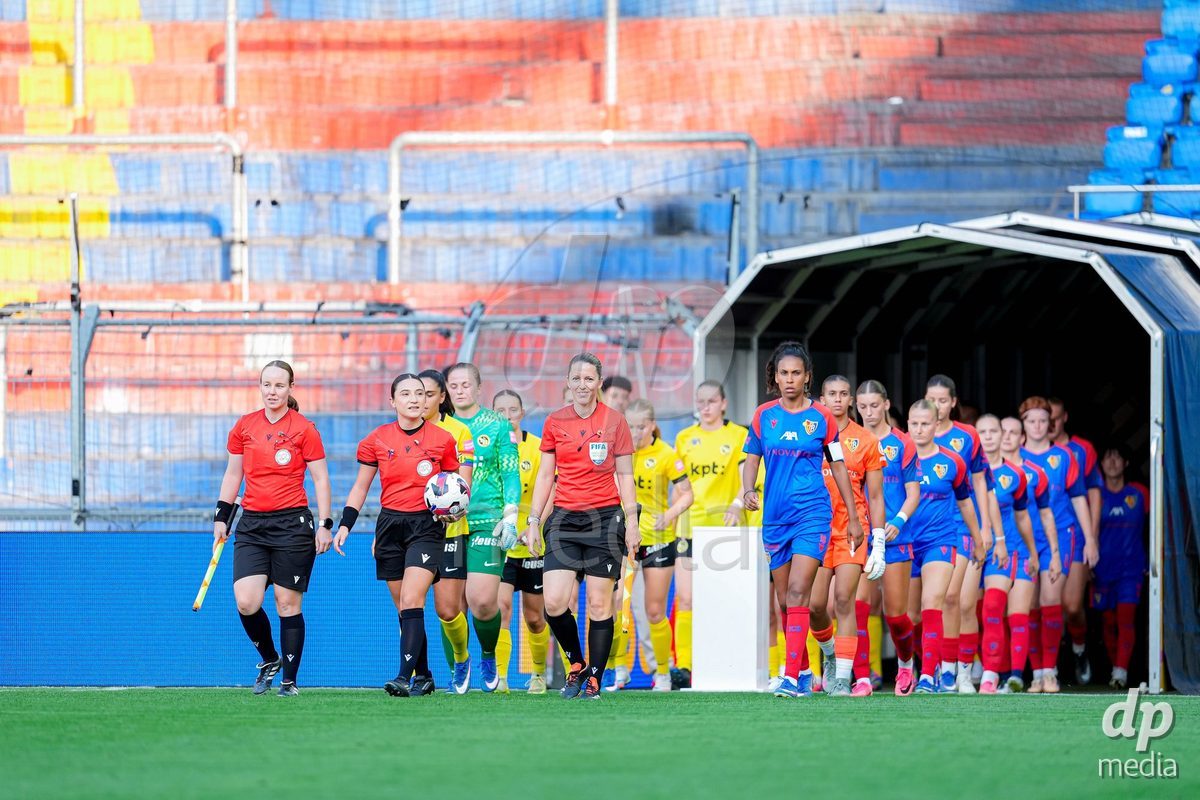 Switzerland: AXA Womens Super League 2026/27, FC Basel 1893 vs BSC YB Frauen - St. Jakob-Park, Basel: Initial protocol