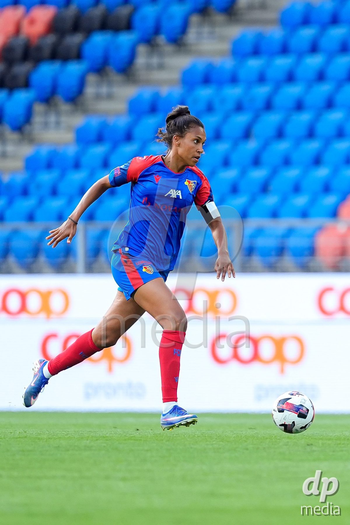 Switzerland: AXA Womens Super League 2026/27, FC Basel 1893 vs BSC YB Frauen - St. Jakob-Park, Basel: Coumba Sow (18 FC Basel 1893) in action.