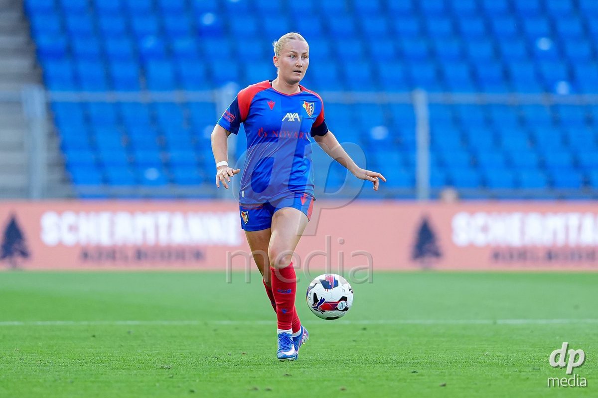 Switzerland: AXA Womens Super League 2026/27, FC Basel 1893 vs BSC YB Frauen - St. Jakob-Park, Basel: Fabia Reinschmidt (6 FC Basel 1893) in action.