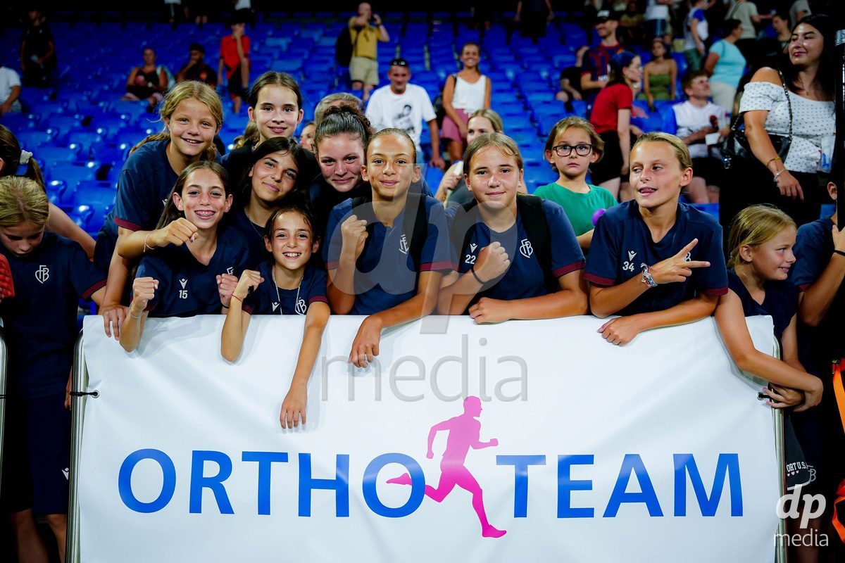 Switzerland: AXA Womens Super League 2026/27, FC Basel 1893 vs BSC YB Frauen - St. Jakob-Park, Basel: Fans of FC Basel 1893