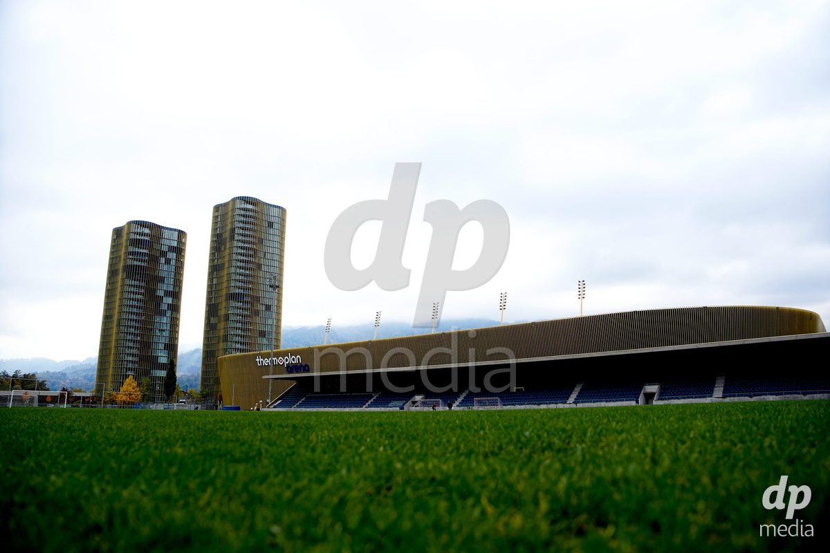 LUZERN, SWITZERLAND - OCTOBER 31: General view of  Hubelmatt prior to the AXA Women's Super League match between FC Luzern and FC Aarau Frauen at Hubelmatt on October 31, 2026 in Luzern, Switzerland.