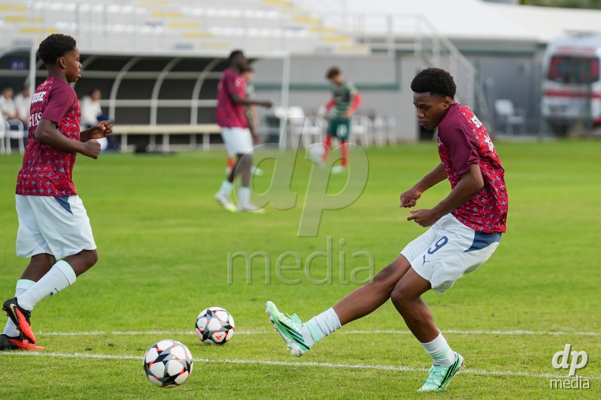 SIDE, TURKIYE - OCTOBER 31: Players of Switzerland during warm up prior to to the International Friendly tournament football match between Portugal U16 and Switzerland U16 at Emirhan Sport Complex on October 31, 2026 in Side, Turkiye.
