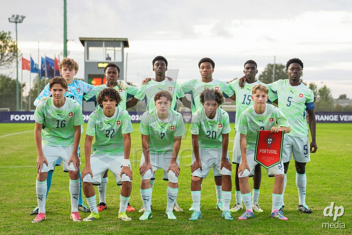 SIDE, TURKIYE - OCTOBER 31: Players of Switzerland pose for a teamphoto prior to the International Friendly tournament football match between Portugal U16 and Switzerland U16 at Emirhan Sport Complex on October 31, 2026 in Side, Turkiye.